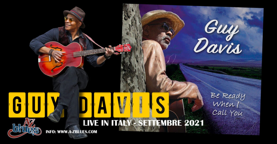 GUY DAVIS   IN TOUR IN ITALIA  SETTEMBRE 2021
