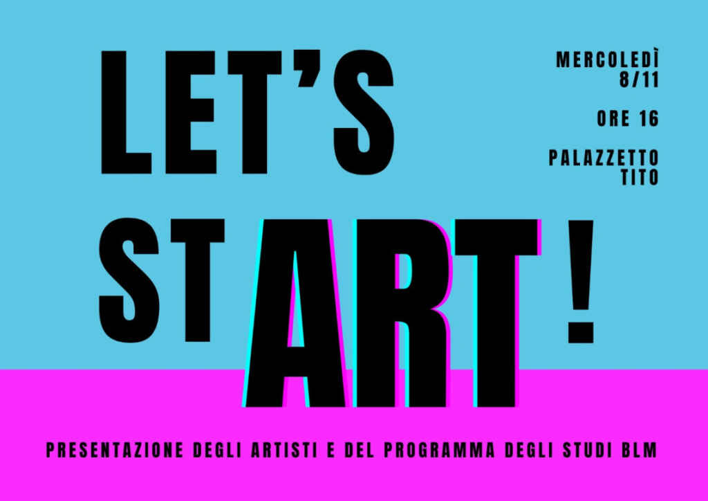 Let’stART: mercoledì 8 novembre al Palazzetto Tito di Venezia presentazione degli artisti e del programma degli studi della Bevilacqua La Masa