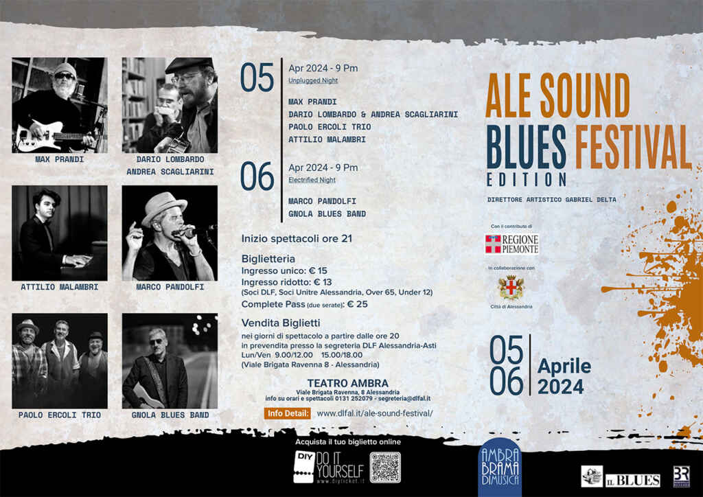 La città di Alessandria si tinge di blues con ALE SOUND FESTIVAL – BLUES EDITION