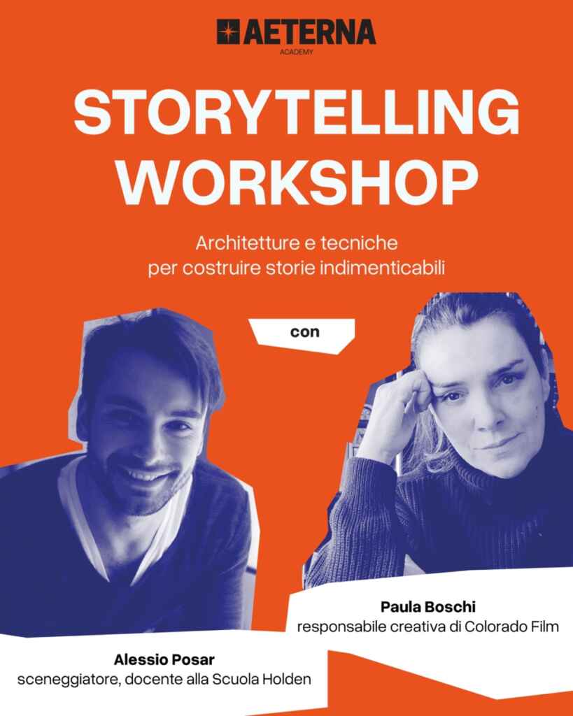 AETERNA Academy: la nuova realtà formativa italiana lancia il suo primo workshop di storytelling a Roma con Paula Boschi e Alessio Posar