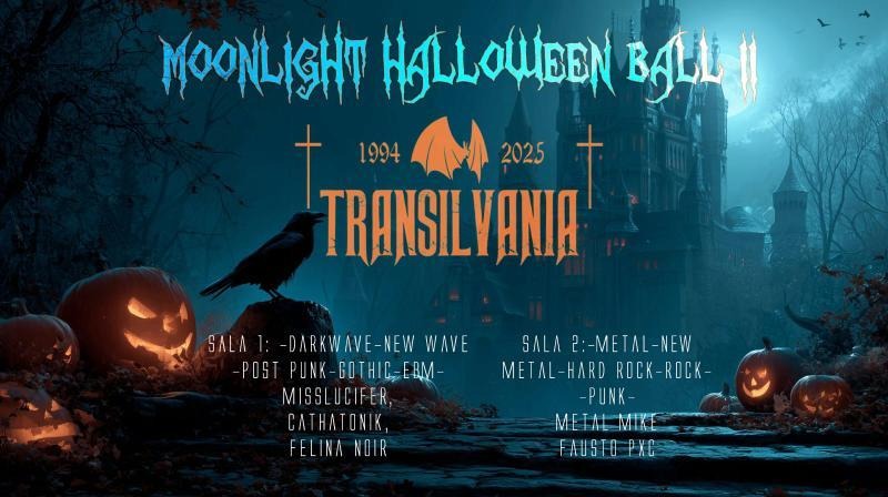 Venerdì 31 ottobre – Transilvania Kafè – Misano Adriatico (RN) –  Moonlight Hell-O- ween Ball… e per l’occasione Transilvania regala un vero ragno per la pizza di Halloween